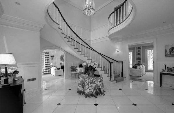 The Wheeler home in Washington, DC as it appears currently. The living room where the Zapruder film was shown appears at right.