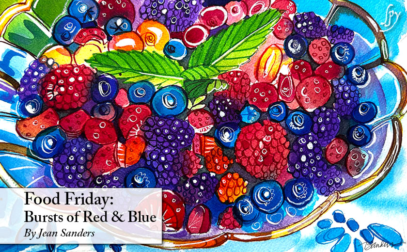 Food Friday: Bursts of Red & Blue